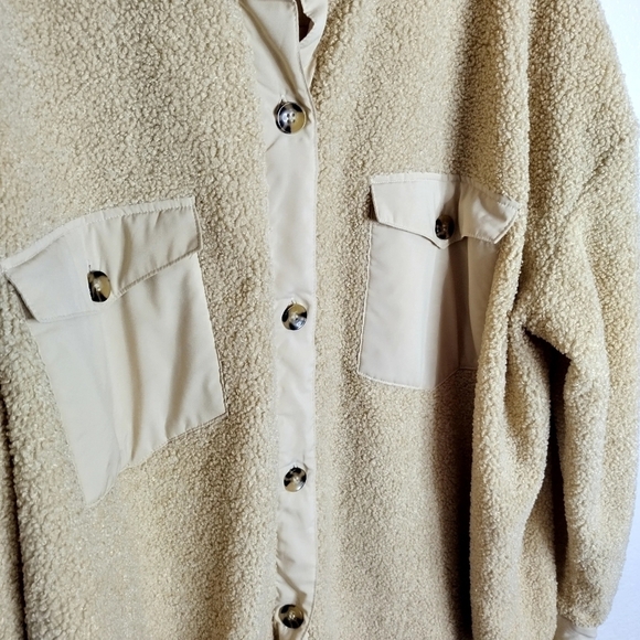 Nordstrom BP. Textured TEDDY Bear Shirt Jacket sz 2X - Picture 7 of 9